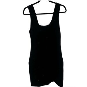 Black bodycon mini dress size large